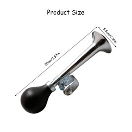 Rumyve Portable Bike Horn,Horn Vintage Harlequin Classic Vintage Metal Twist Speakers,Adult Bike Accessories for Kids