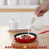 ONTUBE Porcelain Sugar and Creamer with tray and Crystal Lid