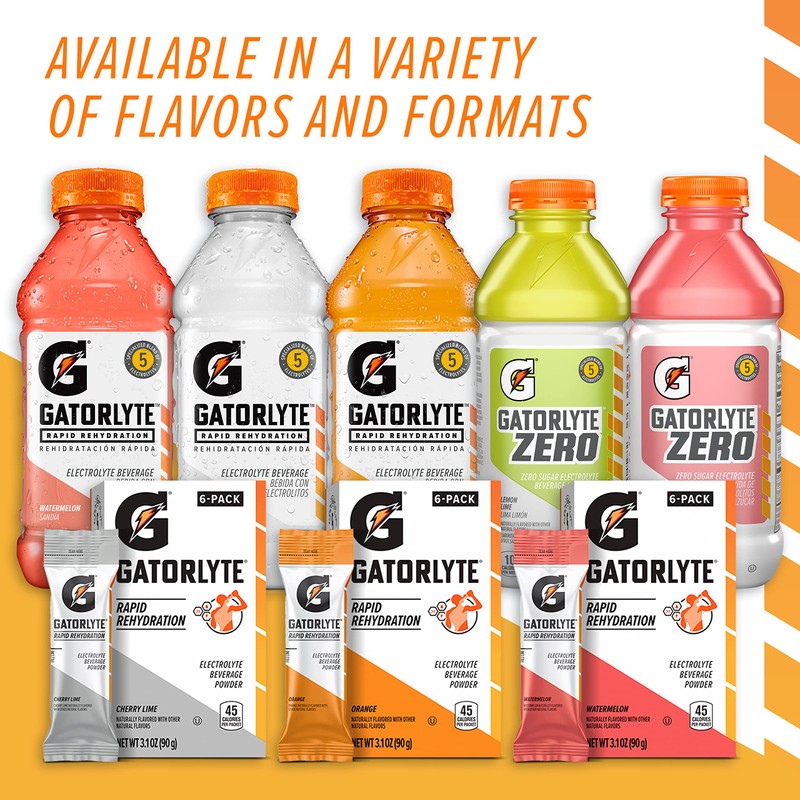 Gatorlyte Zero Electrolyte Beverage, Strawberry Kiwi, Zero Sugar Hydration, Specialized
