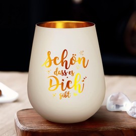 Gifts for Women, Lanterns for Best Friend, Birthday, Christmas, Lantern Glass, Birthday Gift for Mum, Grandma, Wife, Sister, Daughter, Schön DASS Es Dich Gibt
