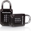 FortLocks 2 Pack Heavy Duty Waterproof Combination Lock - 4