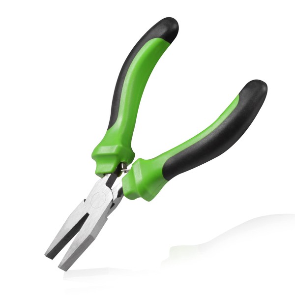 LEONTOOL 5 Inch Flat Nose Plier Smooth Jaw Flat Nose