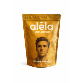 ALELA Hair Armor Colágeno para Hombre Soporte Capilar y Fortaleza del Cabello Colágeno Hidrolizado Bovino Tipo I y III Proteína sin Sabor