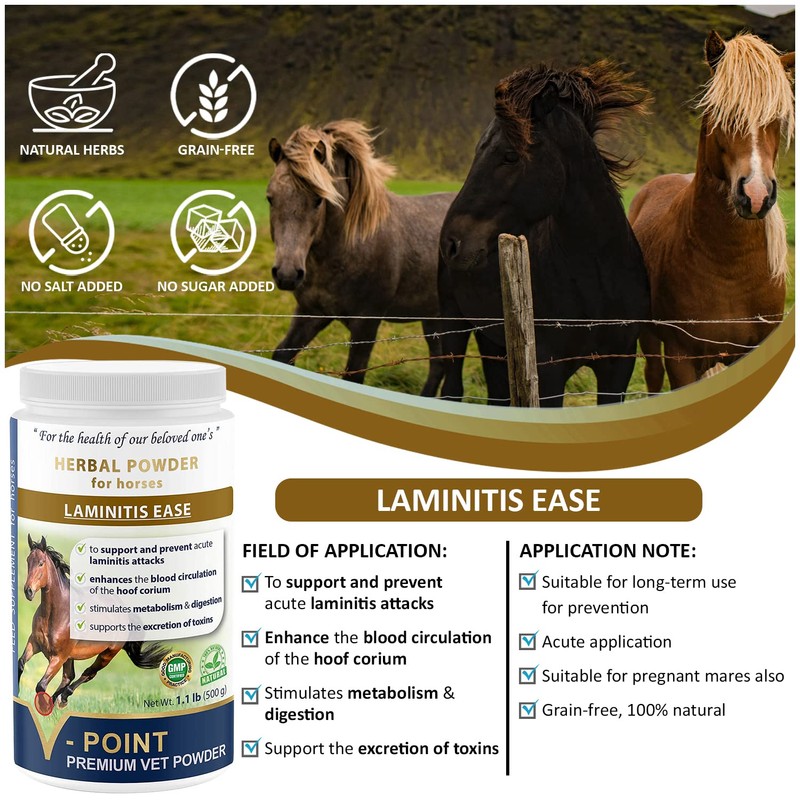 V-POINT - Laminitis Ease - hoof Supplements for Horses -