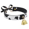 paloli Basic Cow Print Bell Collar Choker Necklace for women