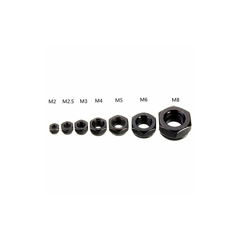 Alamor Cs1 10pcs Steel Self-Locking Hex Nut Nylon Insert Nut