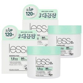 Holika Holika Less On Skin Essence Pad 220ml, 120 sheets, 2 pcs / 홀리카홀리카 레스온스킨 에센스 패드 220ml, 120매입, 2개