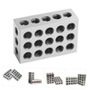 jojofuny 23hole Milling Machine Vise Parallel Pad Flat Contours Block