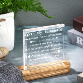 To My Man Gift for Him Anniversary Birthday Gifts for Boyfriend I Love You Gift for Him Fiance Husband Keepsake for Groom Engagement Wedding Valentine Christmas Father's Gift Day (Fresh Style)