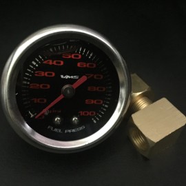 VMS RACING Fuel Gauge in liquid for Honda Civic Eg Ek 1.5" 100PSI 1/8 NPT for EX LX DX SI