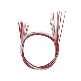 Tokusaya Silk Roll Mizuhiki (Made in Japan) Red and White, Red and White, Set of 15 Each (15 Red / White 15)