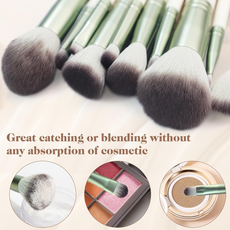 HEYMKGO Makeup Brush Set, 12 Pieces, Diversity Make Up Brush