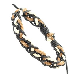 Mens Womens Surf Style Multi Coloured Cord Wristband Bracelet - 0064