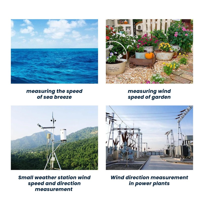 Natudeco Wind Direction Sensor, Aluminium Alloy, Wind Speed and Direction