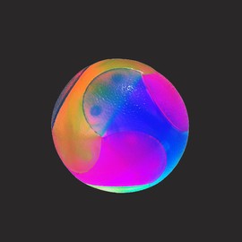 FineInno 2 pcs Light Up Dog Balls Flashing Elastic Ball Glow in The Dark Interactive Pet Toys for Puppy, Cats, Dogs