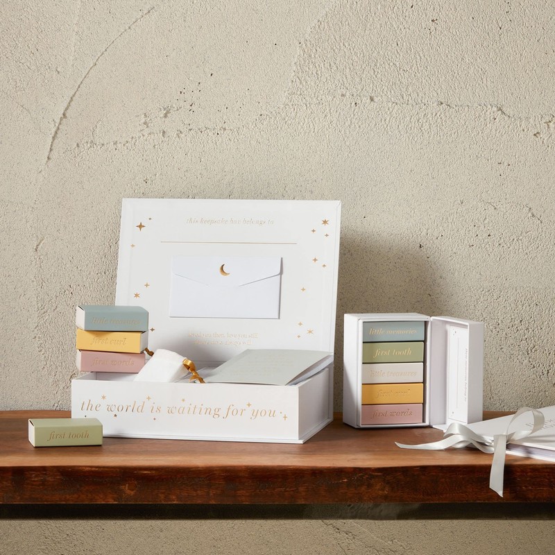 Widdop and Co Bambino Keepsake Box with 5 Mini Memory