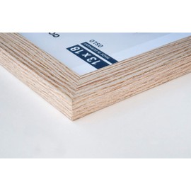 accent by nielsen Oslo Picture Frame 21 x 29.7 cm MDF Oak for Photos and Portraits Portrait and Landscape Format Sturdy Back Panel