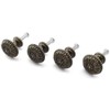 Antique Jewelry Box Pull Handle, OZXNO 4-Pack Retro Bronze Round