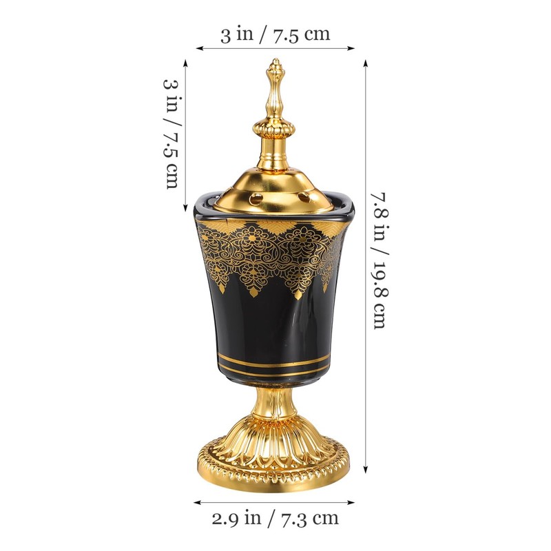 MAGICLULU Electric Incense Burner Ceramic Iron Censer with Middle Eastern