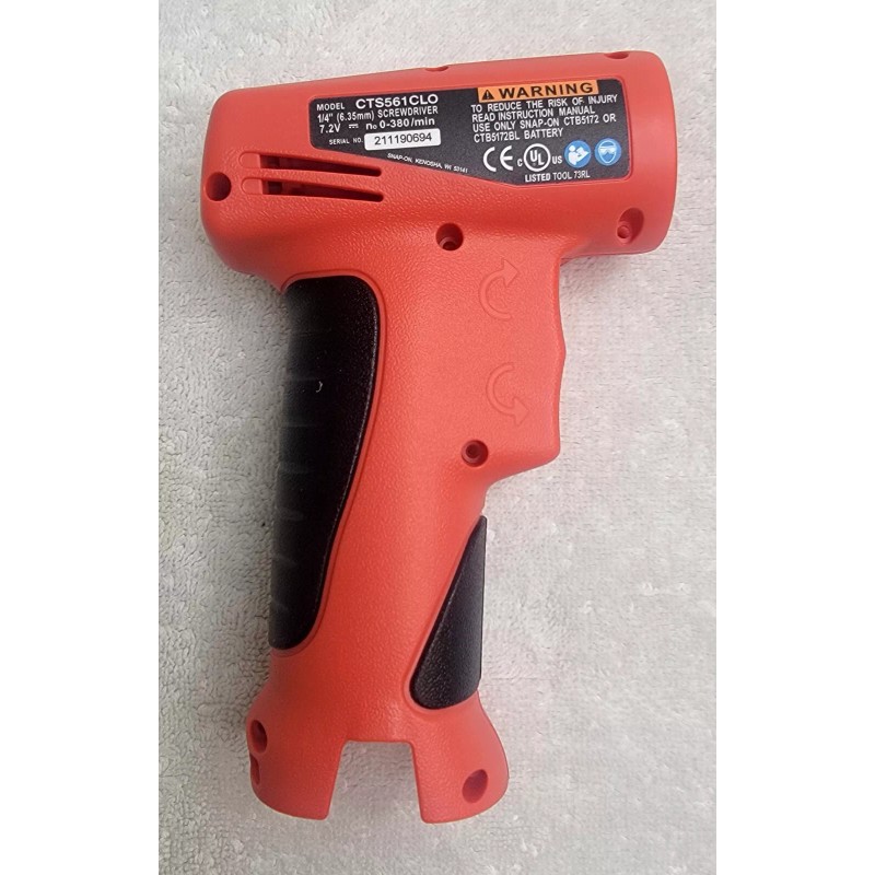 SNAP-ON TOOLS CORDLESS 1/4" SCREWDRIVER CTS561CL BODY SHELL HOUSING ORANGE