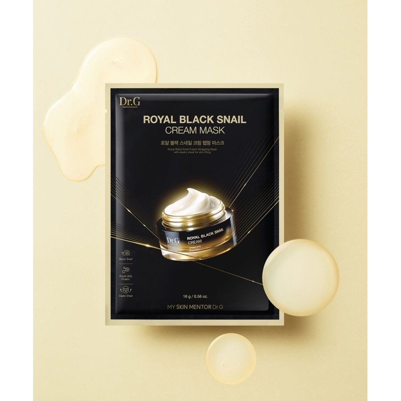 Dr.G Royal Black Snail Cream Mask 10 sheets FREE /