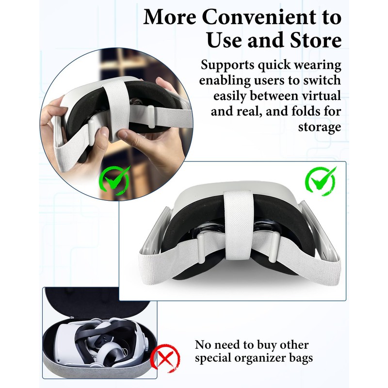 Replacement Head Strap for Quest 2 VR Headset Accessories Lightweight