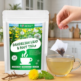 MENXI Dandelion Tea 24Bags Leaf & Root Tea for Liver & Kidney Health Herbal Tea Bags