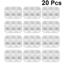 Bandeja De Pintura De 20 Piezas para Pintar Placa De Mezcla De Pintura Paletas De para Pintar Suministros De Mezcla De Acuarela Soporte De Pintura De Arte