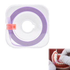 Tooth Polishing Strips, Tooth Polishing Interdental Grinding Tool, Plastic Tooth Interdental Grinding Tool, Tools for Teeth Cleaning, Teeth Whitening Tools, Polishing Strips 50um Purple, 4 mm x 6 m