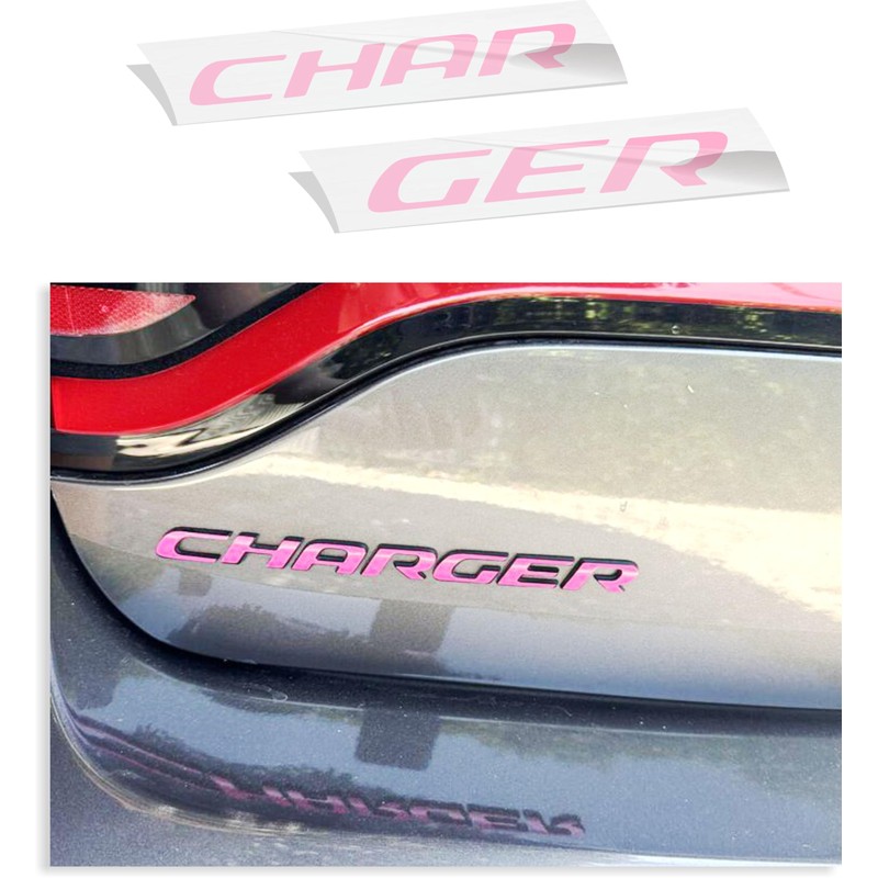 Reflective Concepts - Charger Trunk Badge Overlay Decal Stickers -