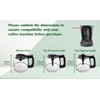 Universal 12-Cup Replacement Coffee Pot, Compatible with Mr Coffee, Black