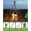 Campfire Tripod Barbecue Accessories, Tripod for Fire Bowl, Portable Stainless