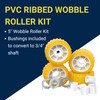 Tie Down Engineering 86144 5"" PVC Ribbed Wobble Roller Kit