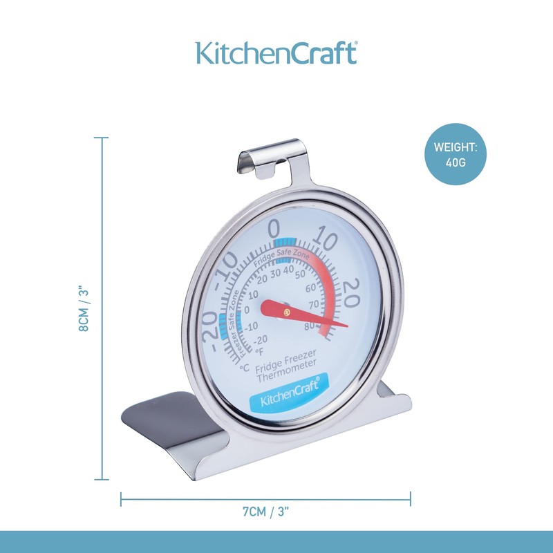 KitchenCraft Dial-Type Freezer / Fridge Thermometer