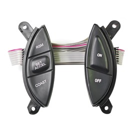 Steering Wheel Cruise Control Switch Button kit SW-5928 Compatible with Ford F150 Ranger Explorer Mercury Mountaineer Mazda B3000 Replaces F87Z-9C888-BB F87A-9D809-BA