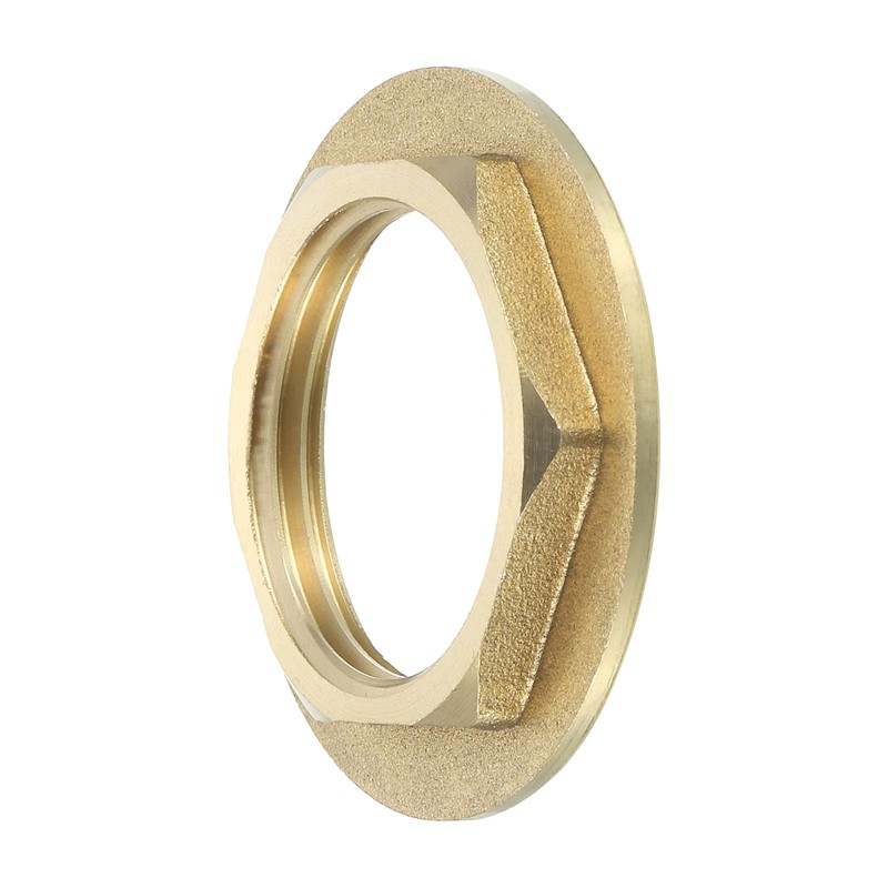 sourcing map G1 Pipe Fitting Hex Flange Lock Nut Locknut