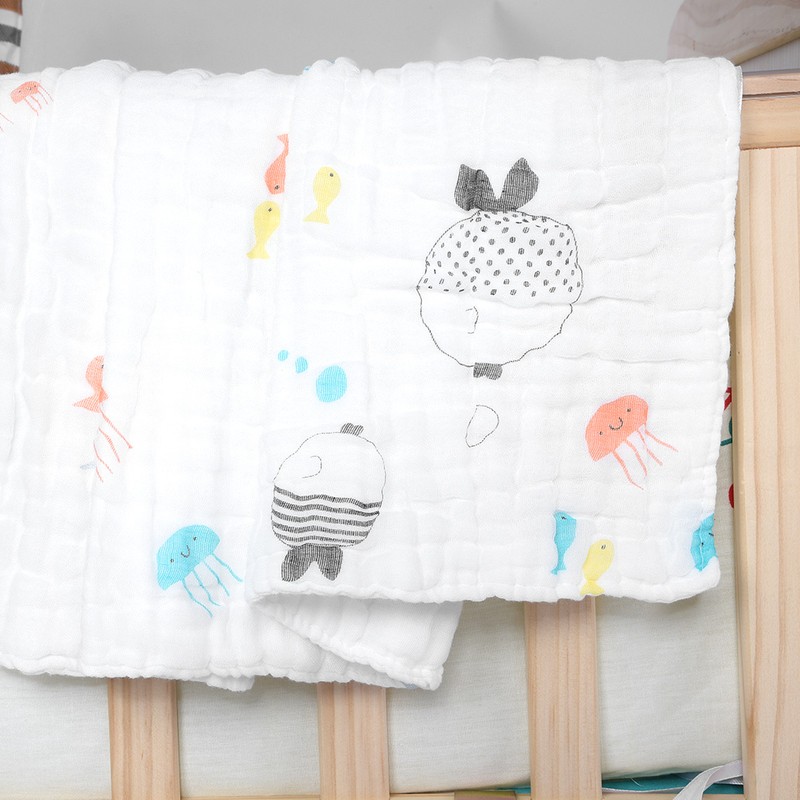 Ultra Soft Absorbent Baby Muslin Swaddle Cotton Blanket Bath Towel