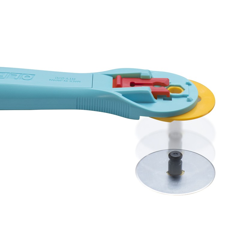 Olfa RTY-2/C Splash Rotary Cutter, Aqua, 45 mm, Turquoise