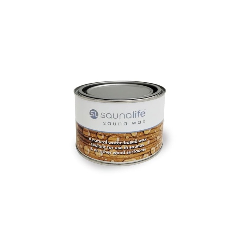 SaunaLife Sauna Wax, Sauna Wood Wax, 15.2oz (White)