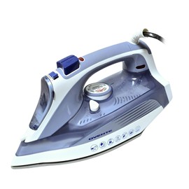 OVENTE Steam Iron for Clothes, 1200W Lightweight Steamer with Non-Stick Ceramic Soleplate, Precision Thermostat Dial, Auto Shutoff, Self-Cleaning, Anti-Drip and 11.83oz Water Tank, Blue IRNL77BL