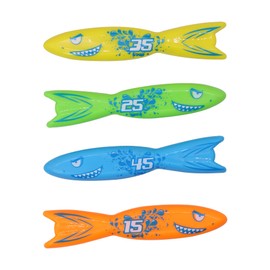 TOPWAYS Diving Toy Pool Toy, Diving Torpedo for Swimming, Underwater Pool Training, Swimming Pool Summer Pool Swimming Toy (Torpedoes 4)