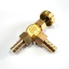 3/8" Brass Needle Valve Propane Butane Gas Adjuster Barbed Spigots