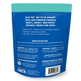 Lucy Pet Hip To Be Square Duck And Pumpkin Dog Treats 6Oz