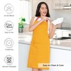 Encasa Homes Adjustable Kitchen Cotton Apron with Pockets & Towel