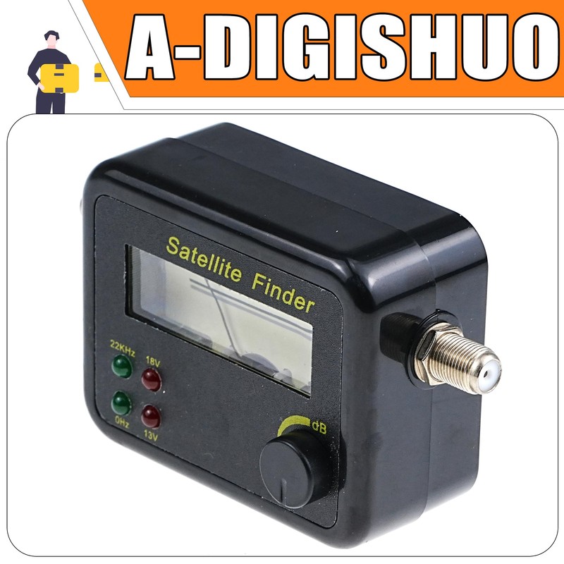 A-DIGISHUO Digital Satellite Finder – High-Precision LCD Signal Meter with