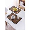 RUTECK Placemats Set of 4 BambooTable Mats Woven Rectangular Place