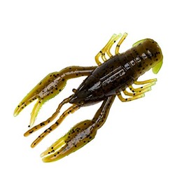 Yum Lures YCRB359 Craw Bug Fishing Bait, Green Pumpkin/Cha, 3.25"