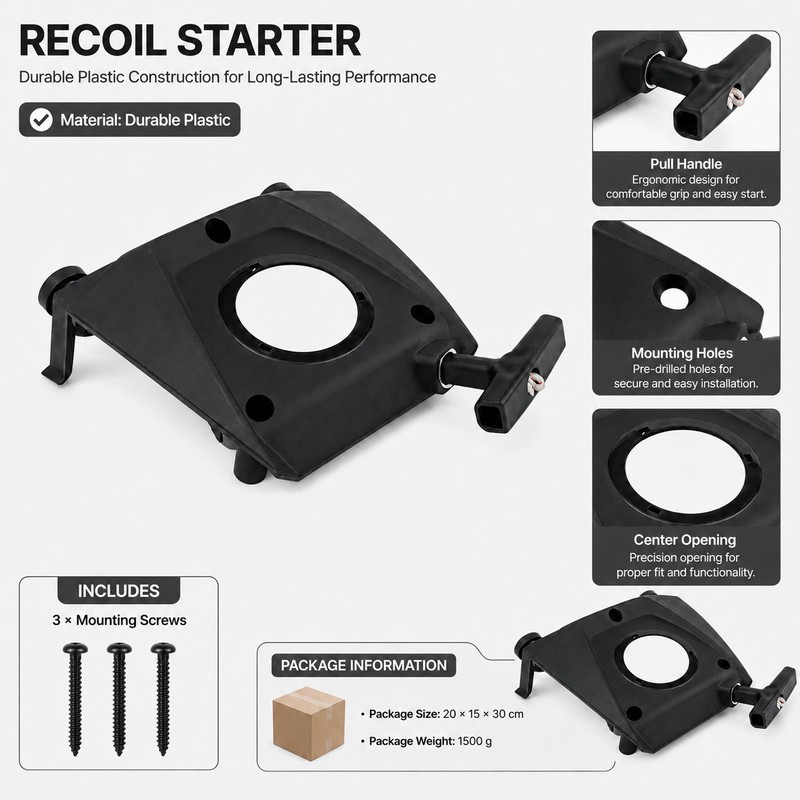 Recoil Starter Assembly for BR800/BR800X Blowers – Pull-Start Replacement with