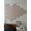Hexagonal Felt Wall Tiles - 12 Pack Noise-Reducing, Peel &