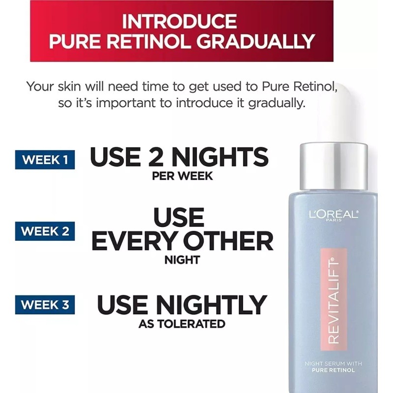 L'oreal Revitalift Night Serum Pure Retinol Importado